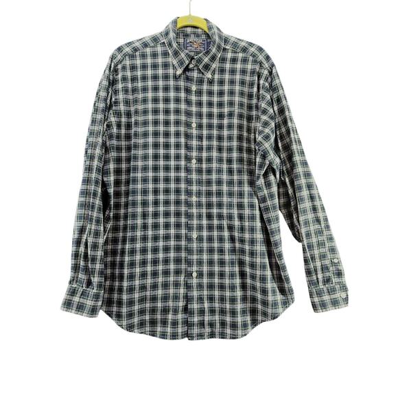 American Living Mens Button Up Shirt Multicolor 100% Cotton Size Large Pocket - Picture 1 of 12